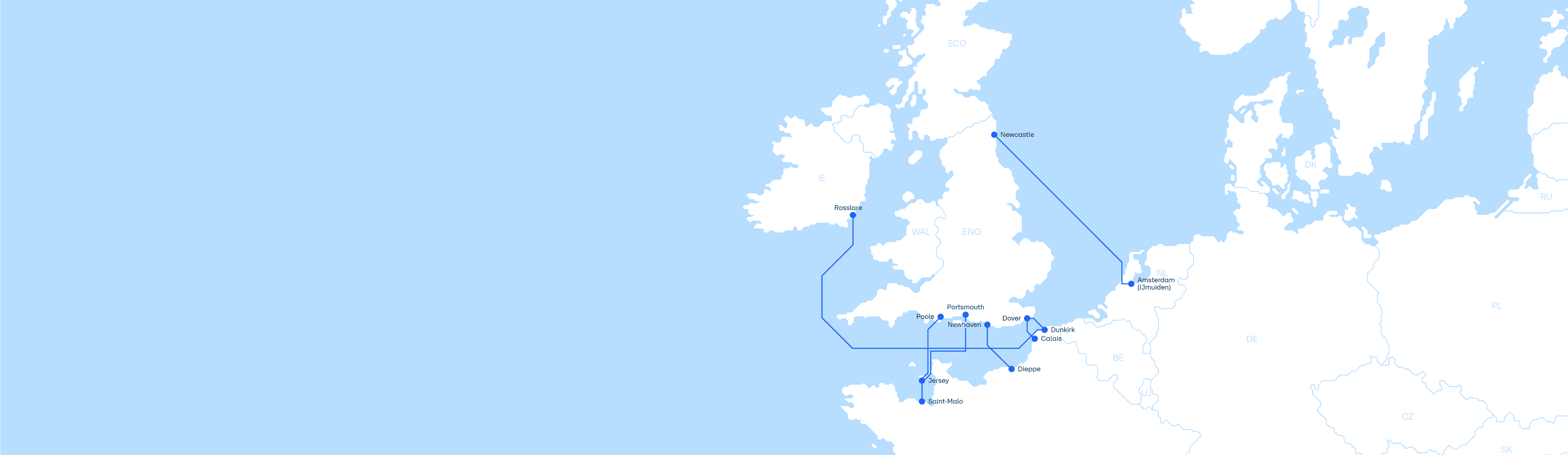 Jersey routes map