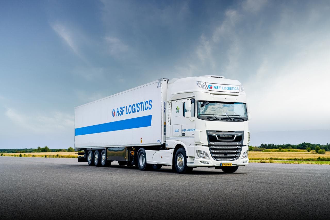 HSF Logistics and Eurofresh cold chain truck.