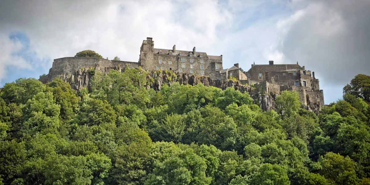 Building on the hills in Stirling, Scotland