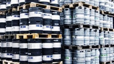 FMCG cargo on pallets