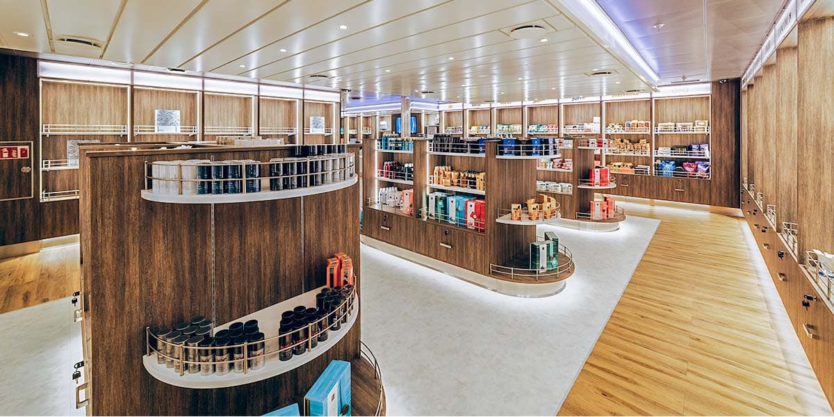 Sea shop на пароме DFDS