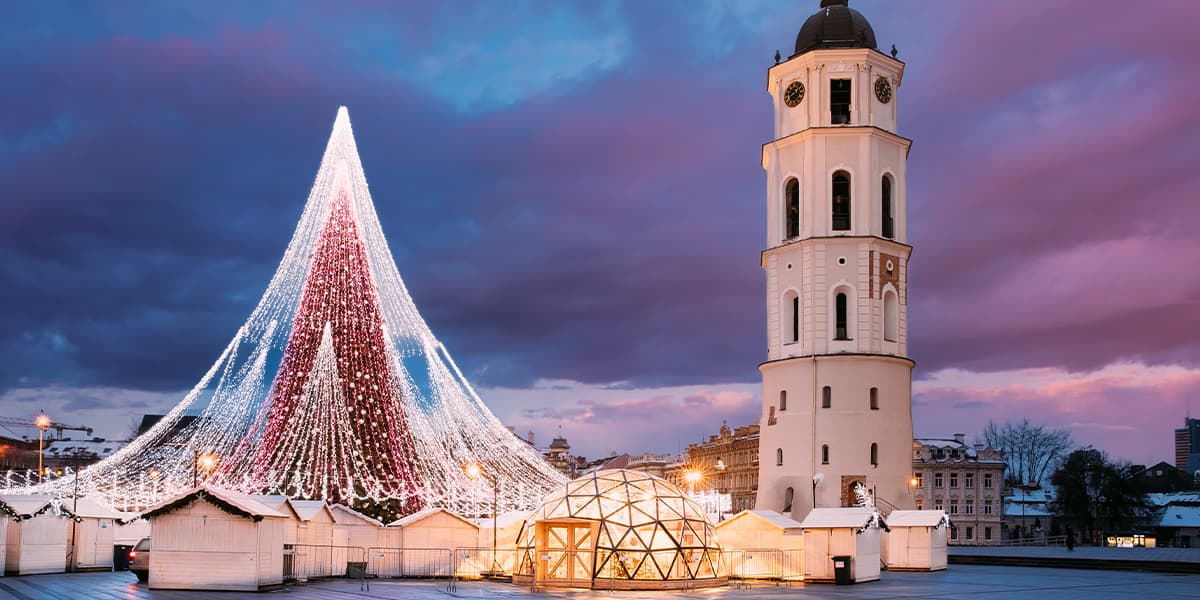 Christmas tree in Vilnius