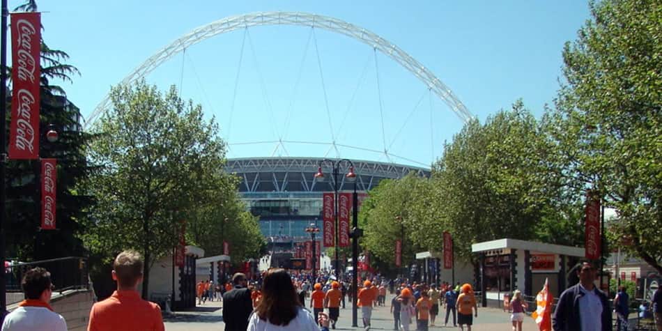 View on Wembley bridge