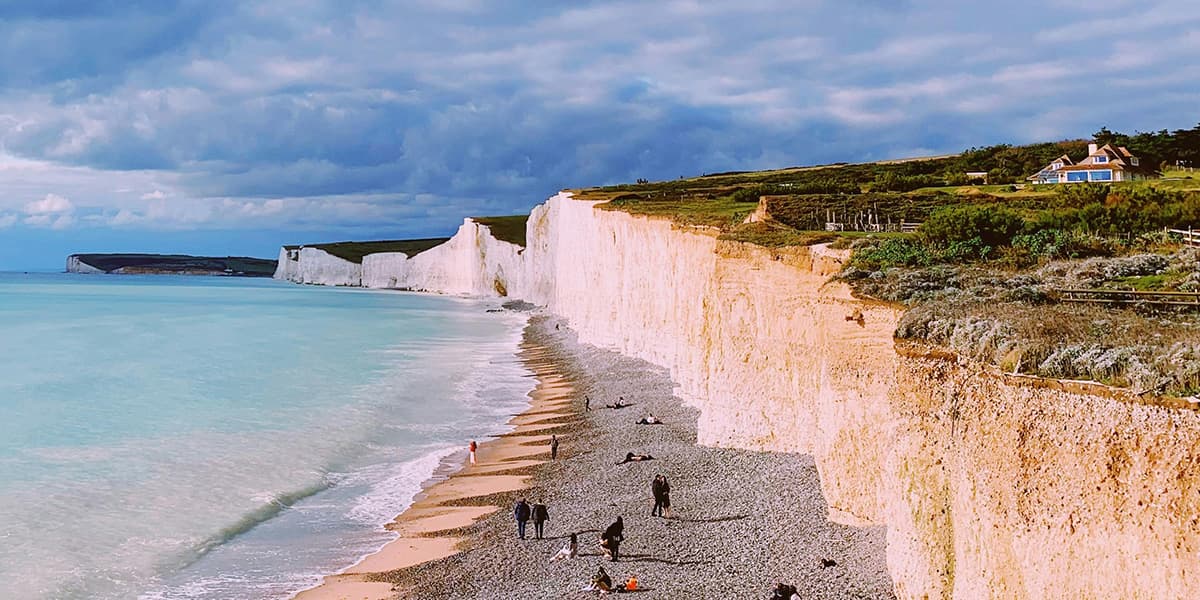 South England coastline in Autumn promo