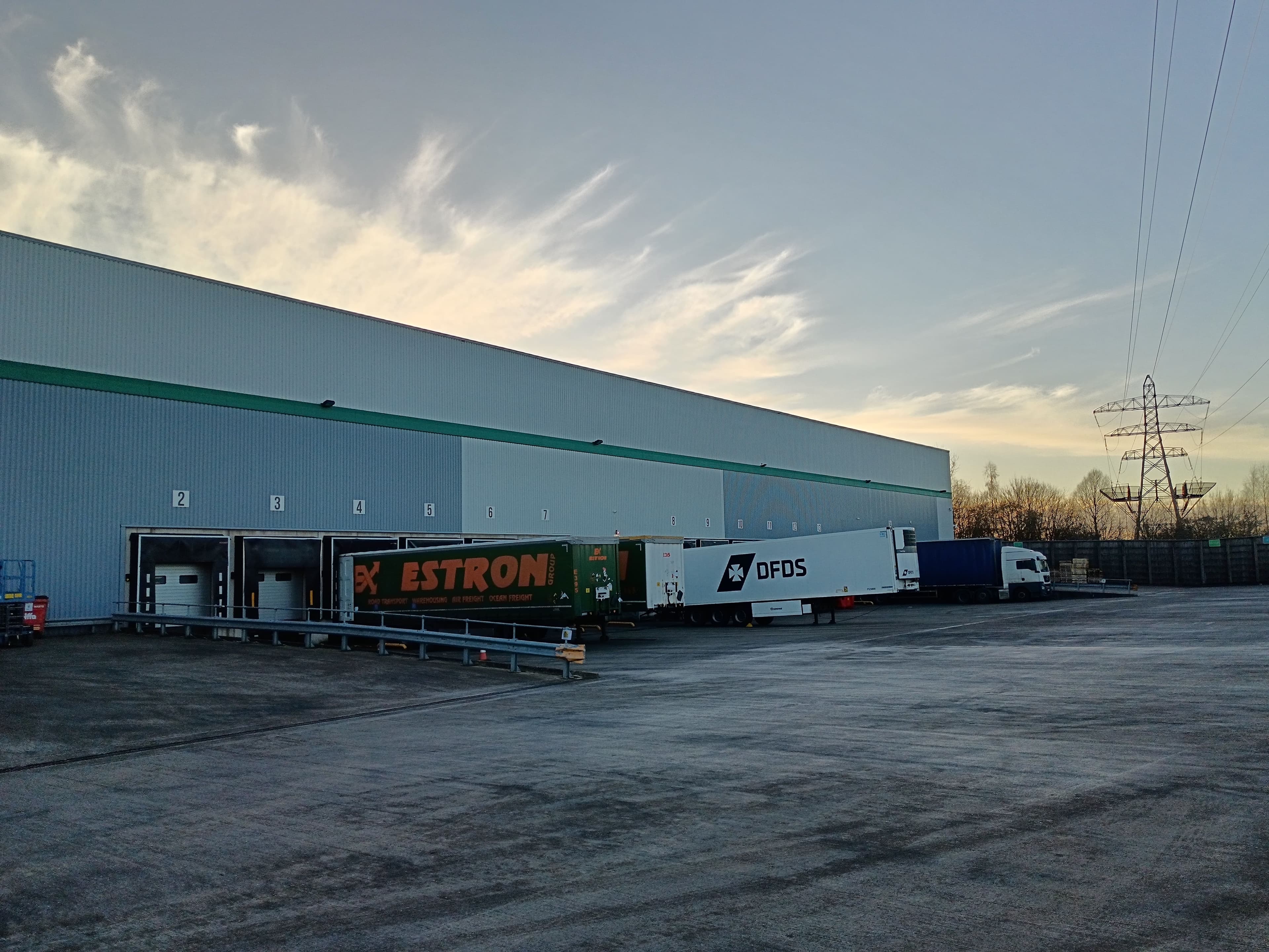 Truck loading at warehouse in Corby