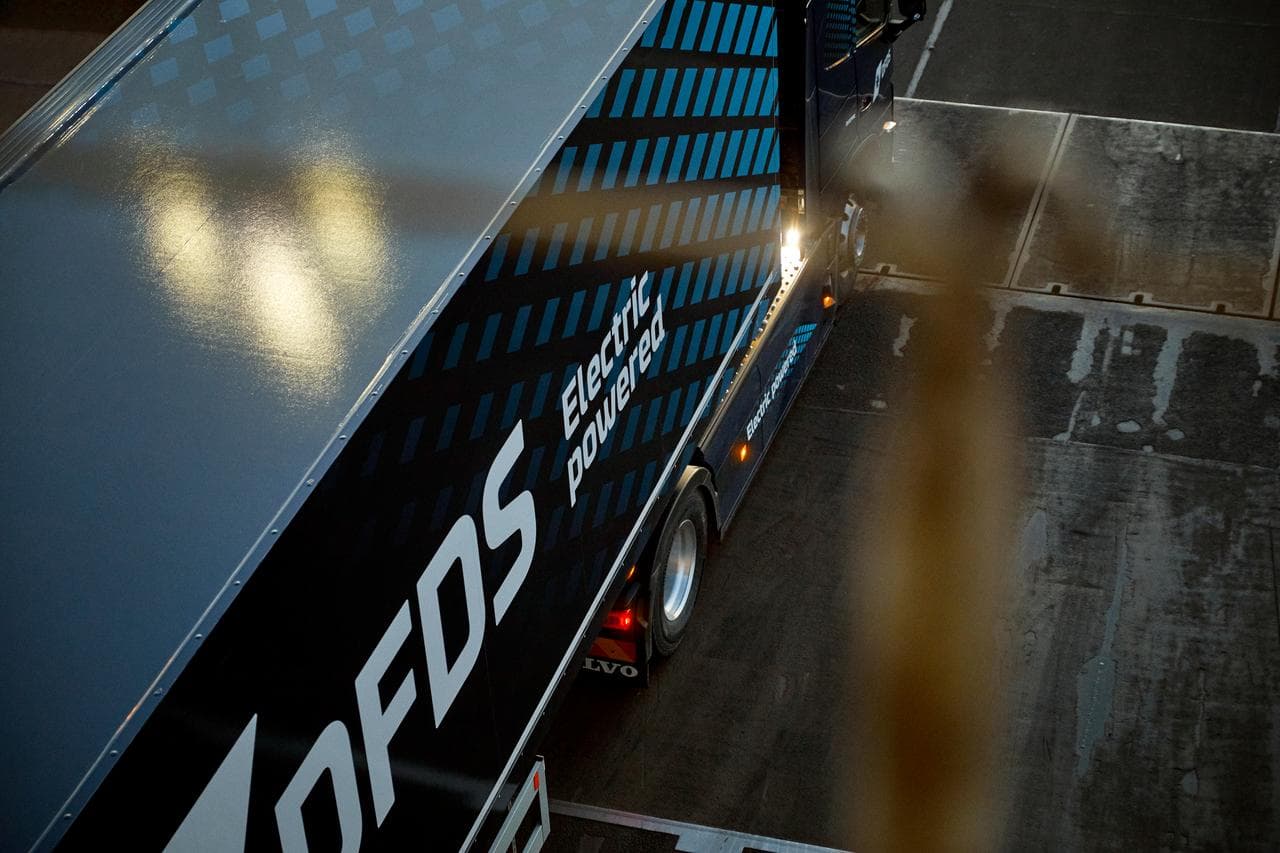 A DFDS electric truck.