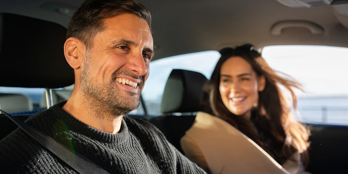 Couple in car