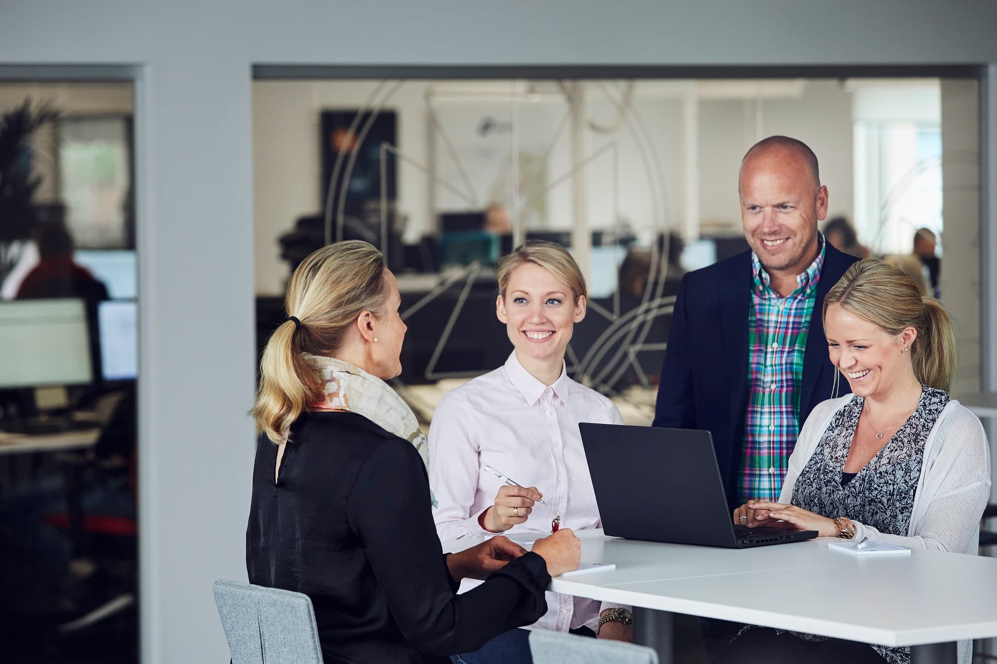 DFDS employees in an office
