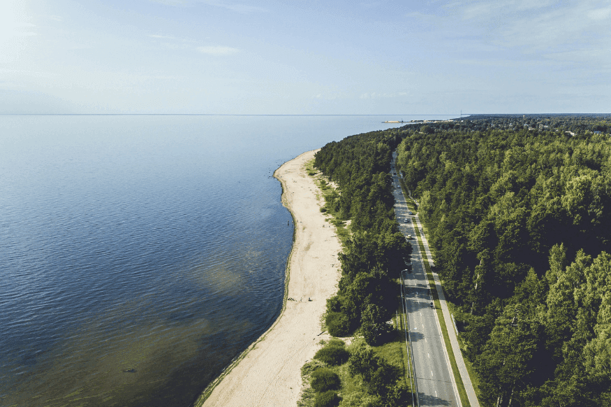 Scenic Baltic road
