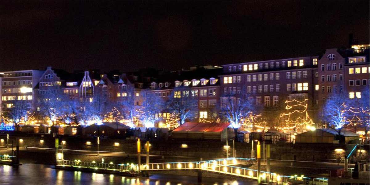 Kalėdinės lemputės Brėmene