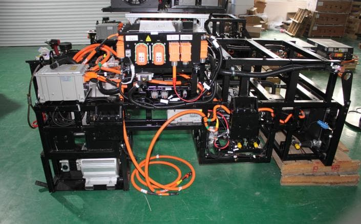 EV conversion cradle, electric vehicle conversion cradle