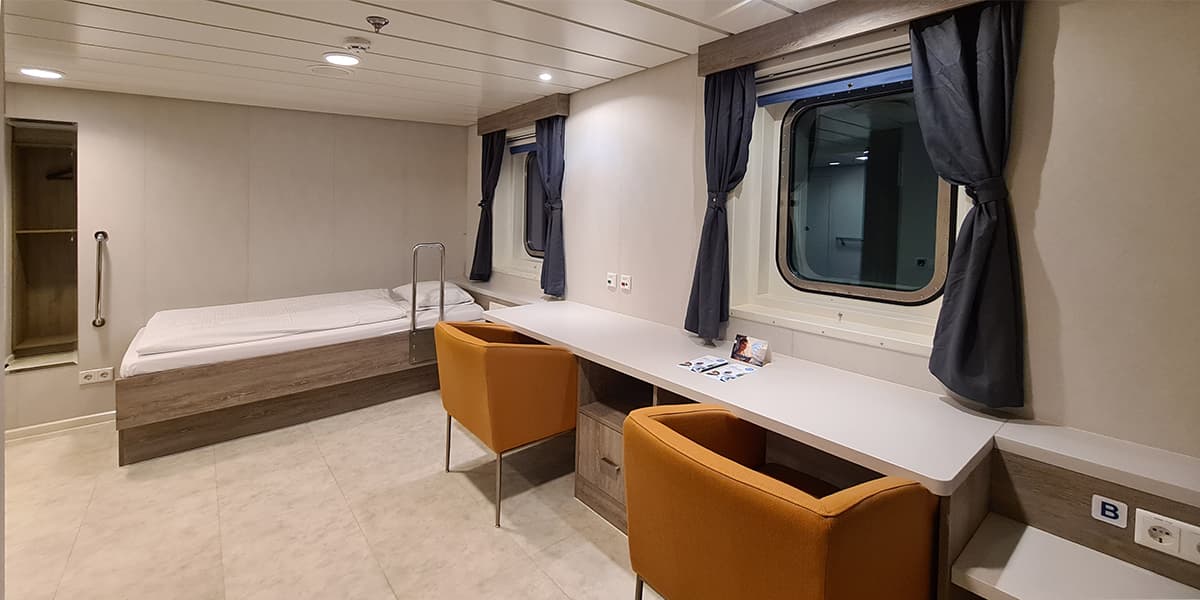Accessible cabin Klaipeda-Karlshamn
