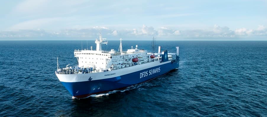 DFDS vessel Kaunas Seaways at sea