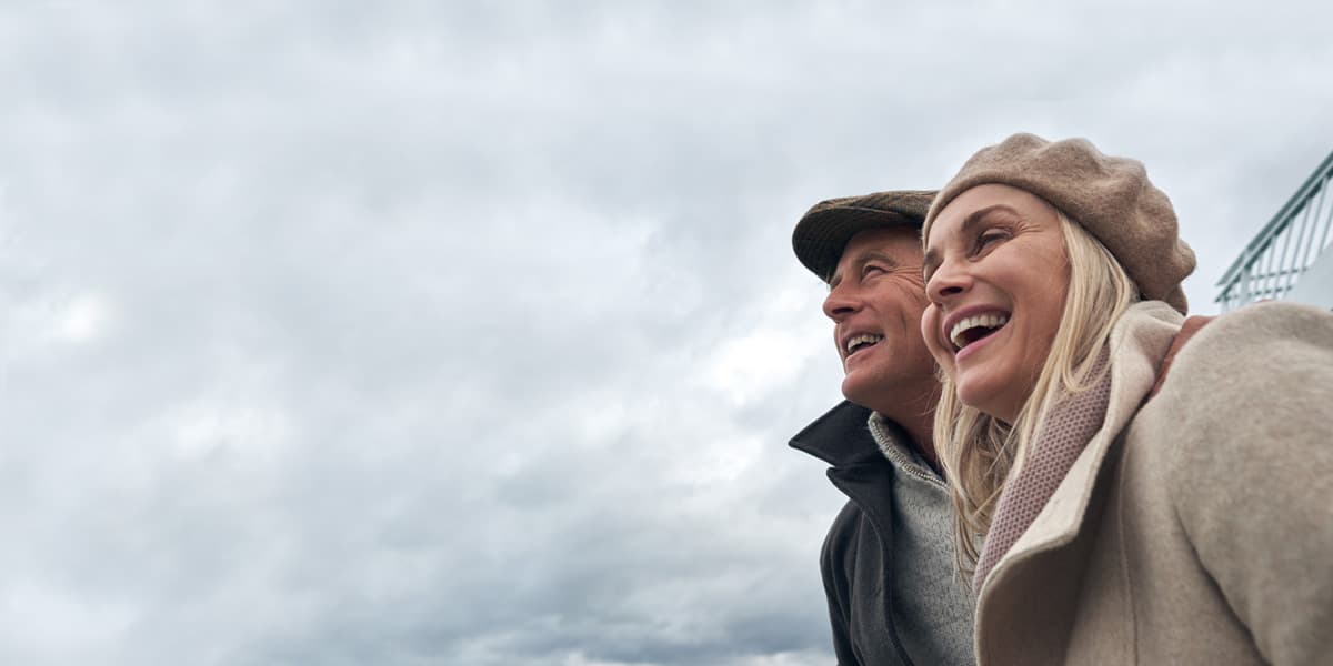 Couple onboard DFDS ferry