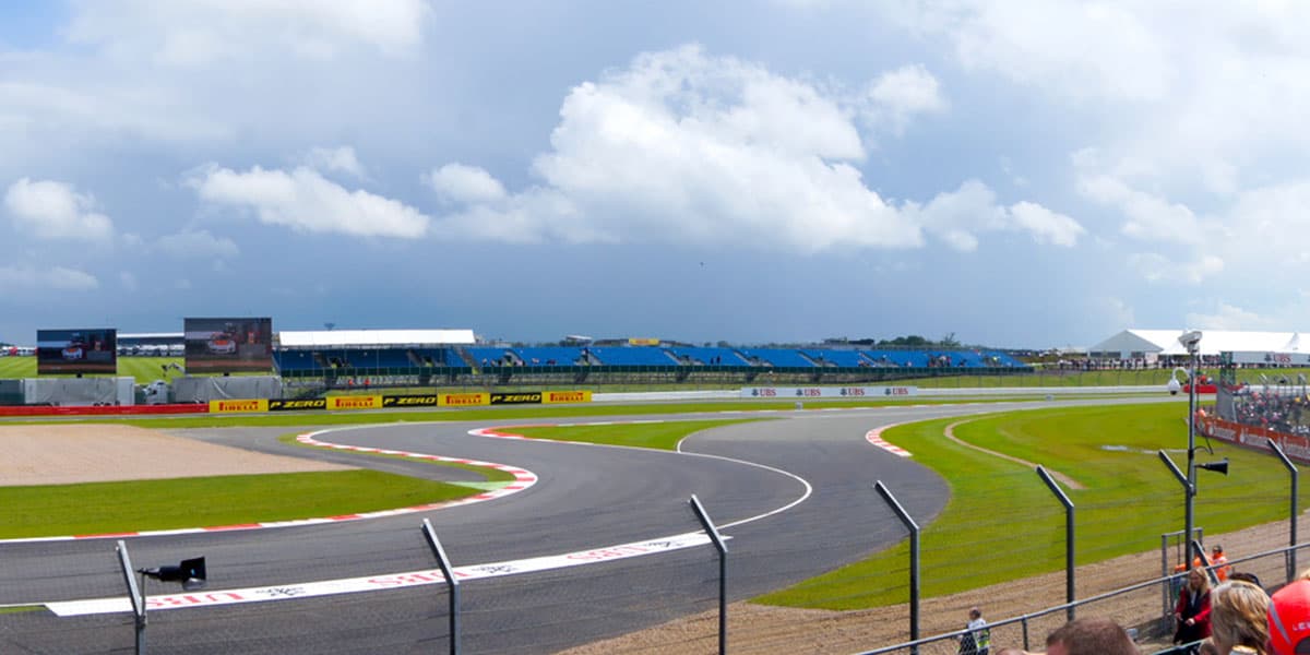 The circuit at Silverstone