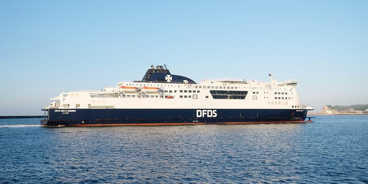 DFDS Cote des Flandres ship at sea