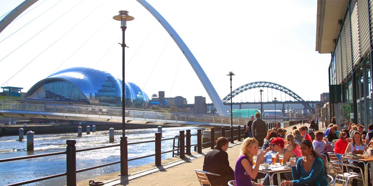 Newcastle city Quayside bars and restauranms
